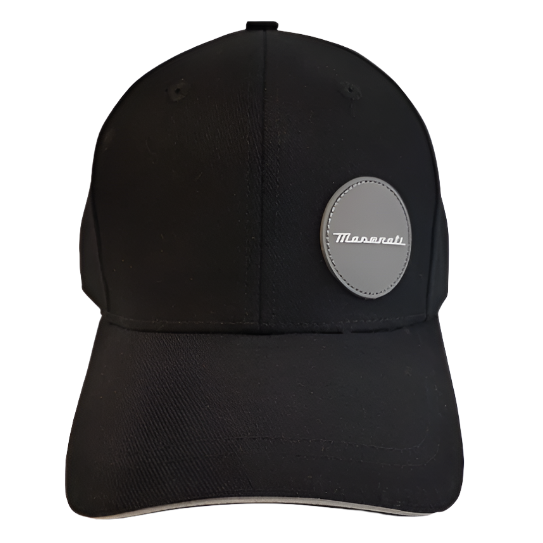 Maserati Black Cap with Maserati Script Patch