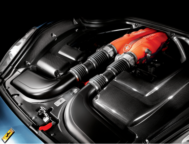 Ferrari California Carbon Fiber Engine Compartment Shields
