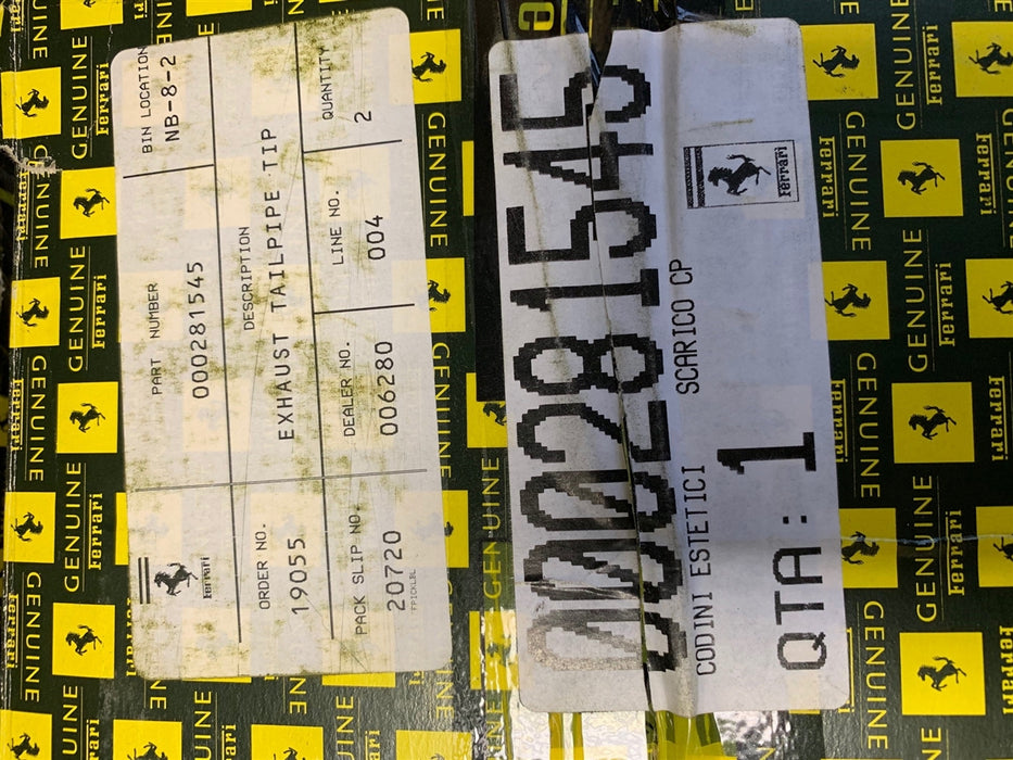 Ferrari 458 Exhaust Tail Pipe Tip