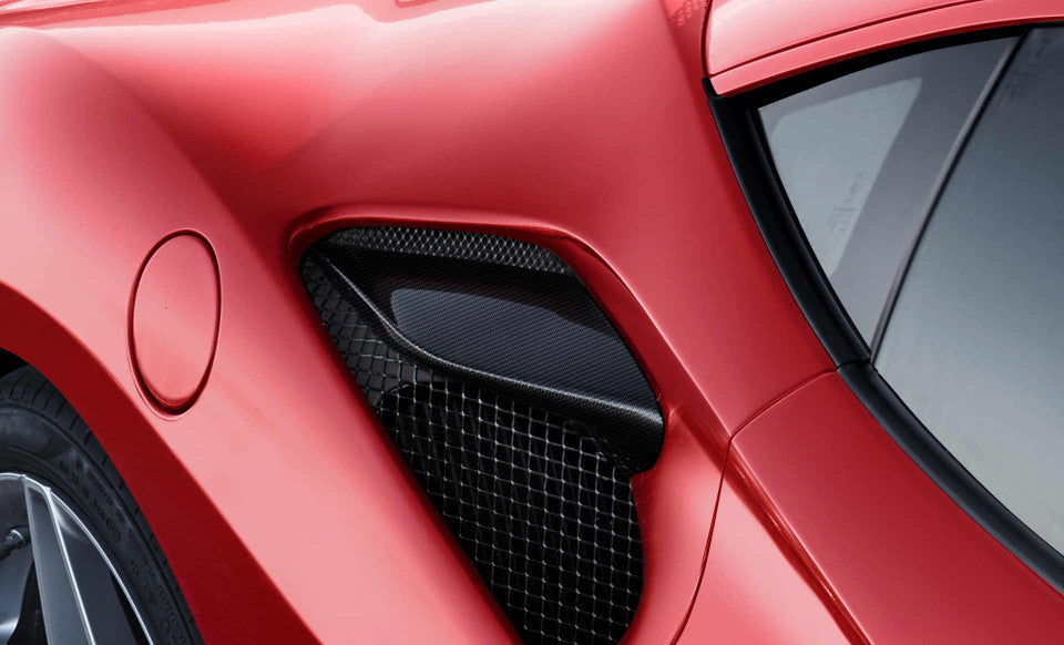 Ferrari F8 Carbon Fiber Air Intake Splitters