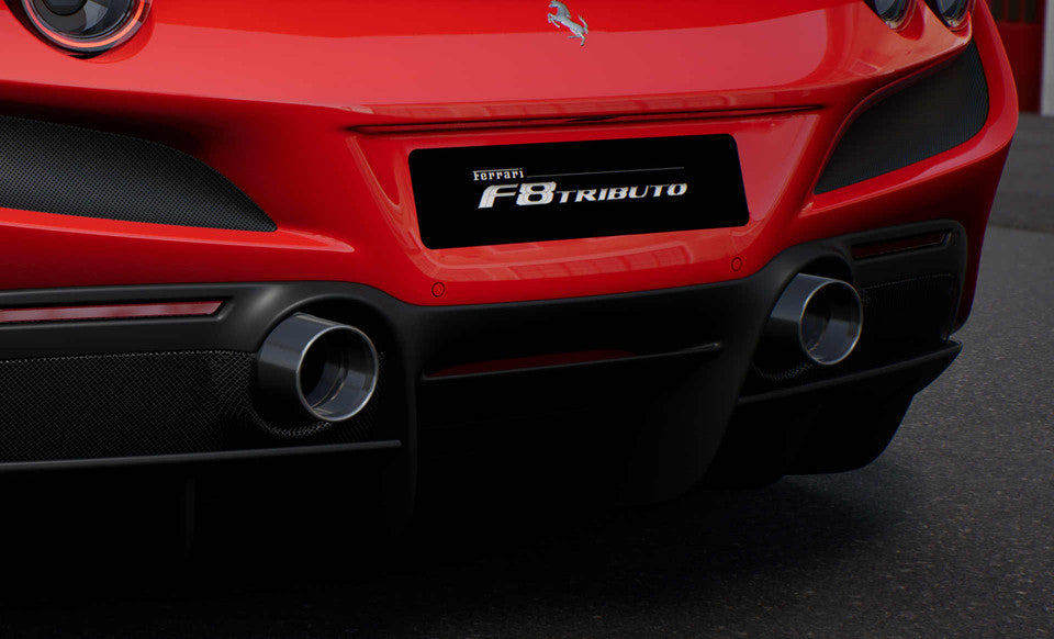 Ferrari F8 Tributo Titanium Tailpipes