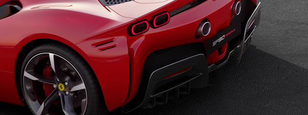 Ferrari SF90 Carbon Fiber Rear Diffuser