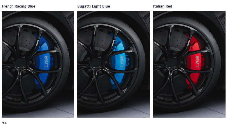 Bugatti Chiron Brake Calipers