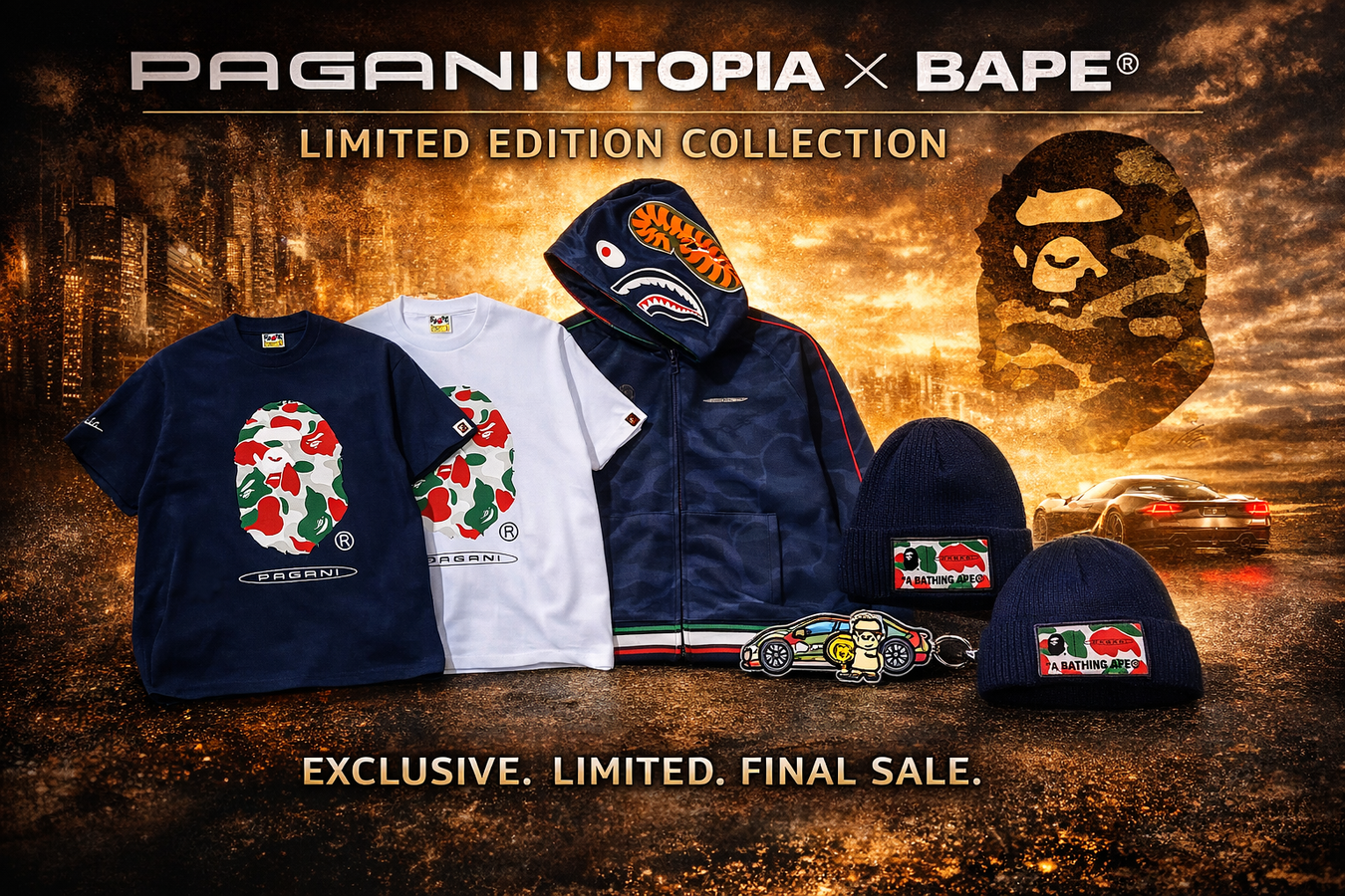Pagani Utopia × BAPE® Limited Edition Collection