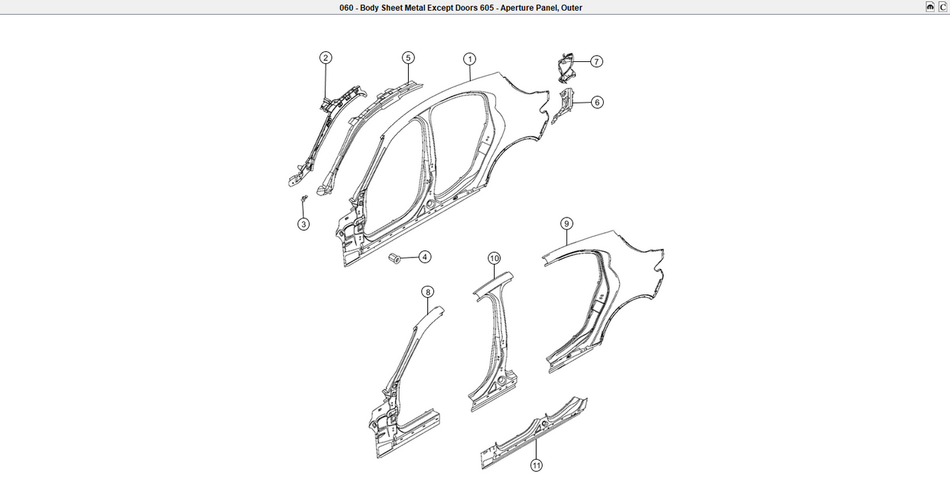 2018 Alfa Romeo Stelvio Aperture Panel Replacement Parts