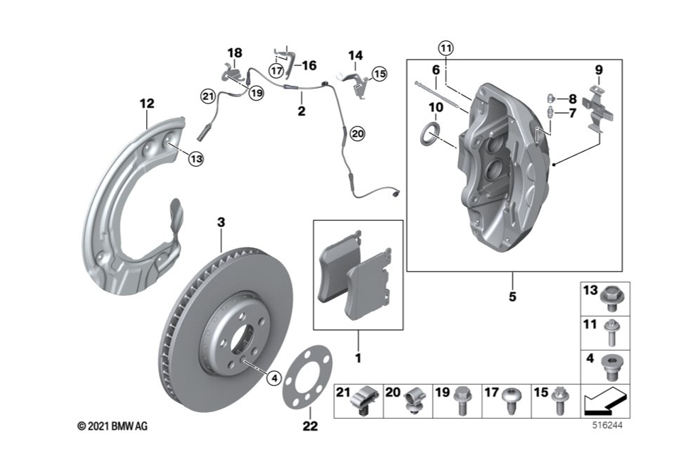 Rolls Royce 2018 Cullinan Front Brakes Replacement Parts