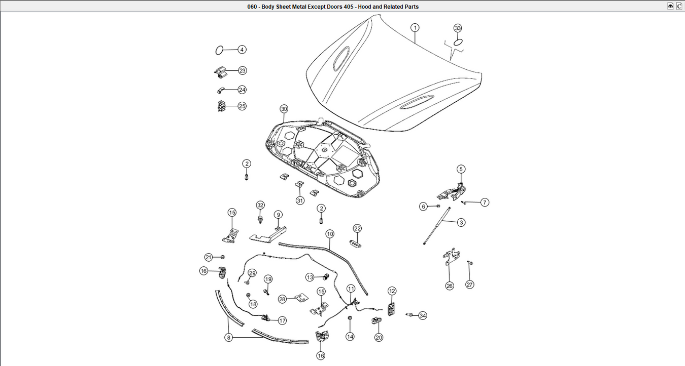 2018 Alfa Romeo Giulia Hood and Related Replacement Parts