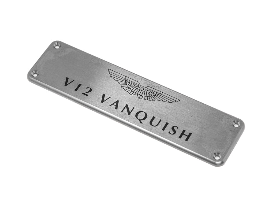 Aston Martin V12 Vanquish Silver Plate