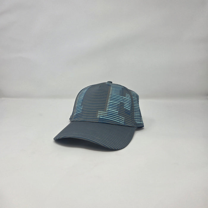 Ferrari Grey Blue Striped Baseball Cap