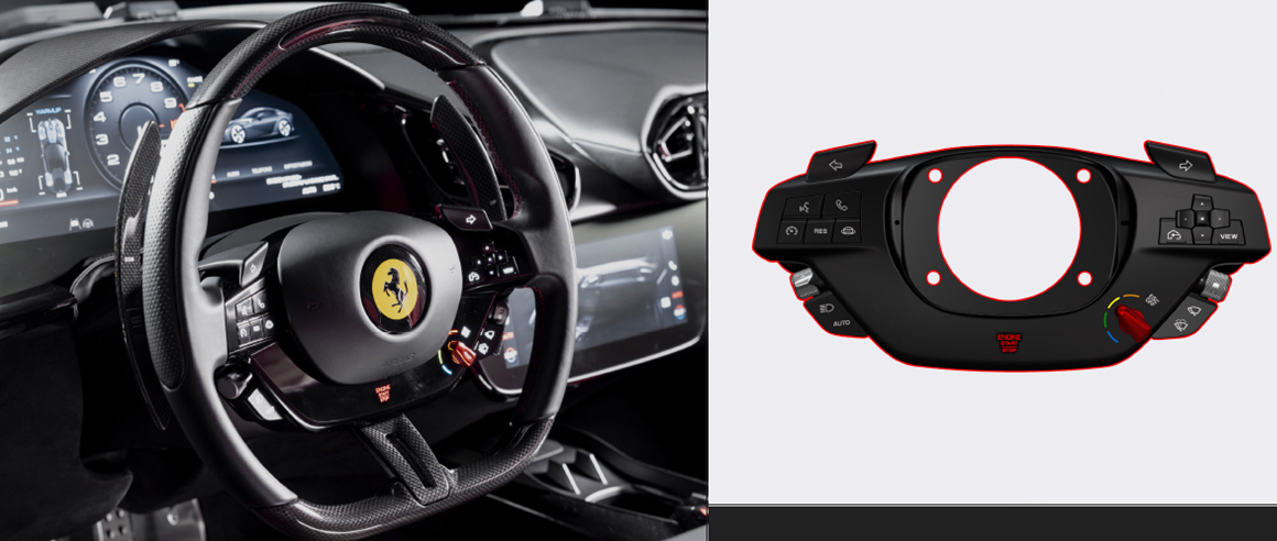 Ferrari Purosangue NVO Steering Wheel Retrofit