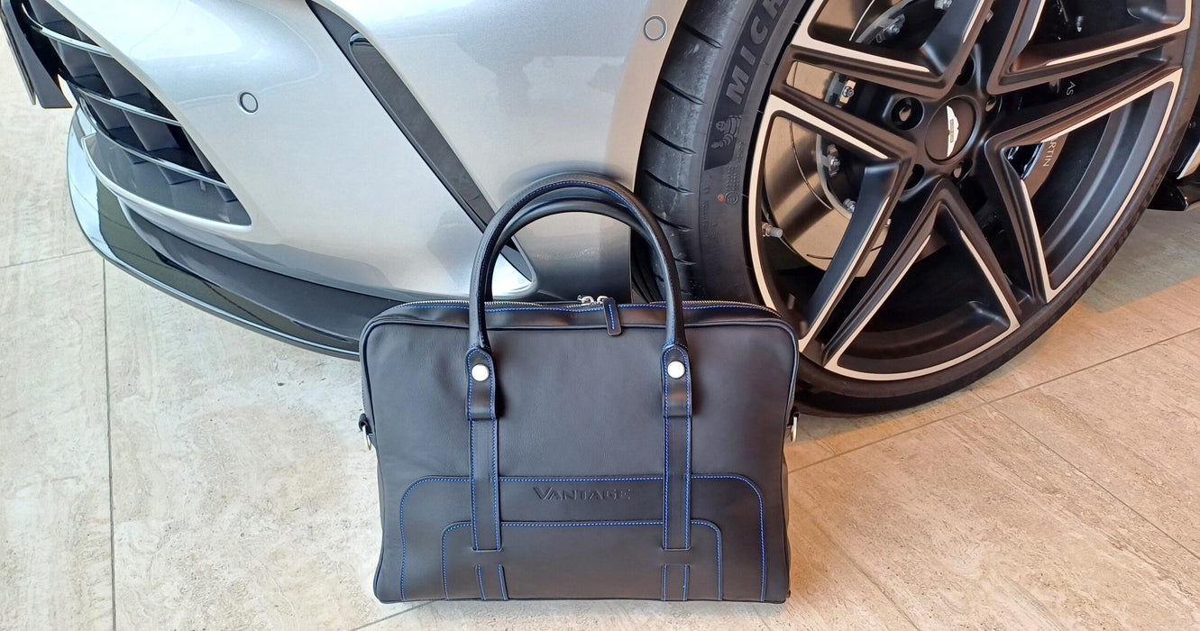 Aston Martin Vantage Leather Laptop Bag