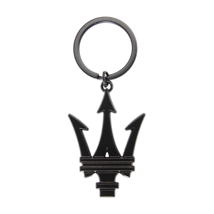 Maserati Diecast Trident Keychain Black