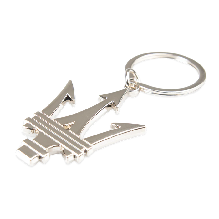 Maserati Diecast Trident Keychain Black