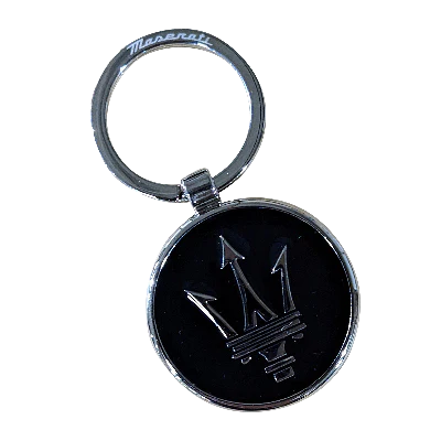 Maserati Black Chrome Keychain
