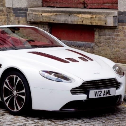 V12 Vantage Red Carbon Fiber Hood Louver Kit