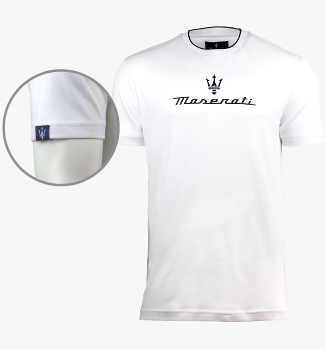 Maserati Men's Short Sleeve Tipped Collar Tee
