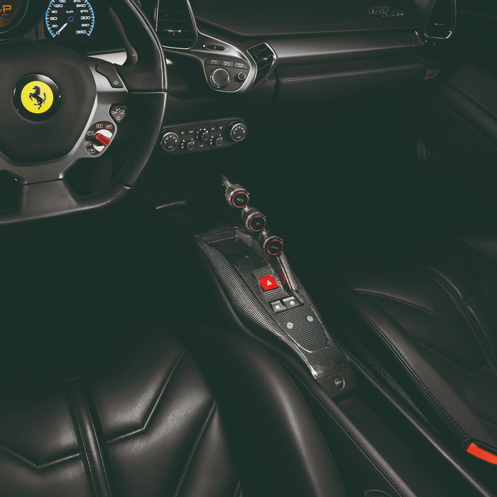 Ferrari 458 Italia Carbon Fiber Console Bridge