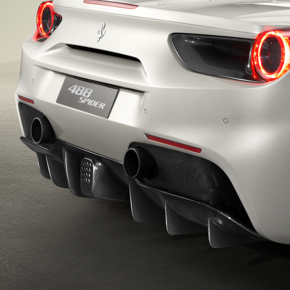 Ferrari 488 Carbon Fiber Rear Diffuser — Miller Motorcars Boutique