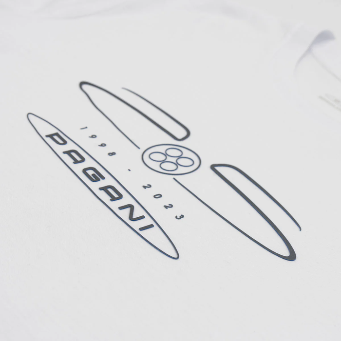 Pagani 25th Anniversary Logo White Shirt
