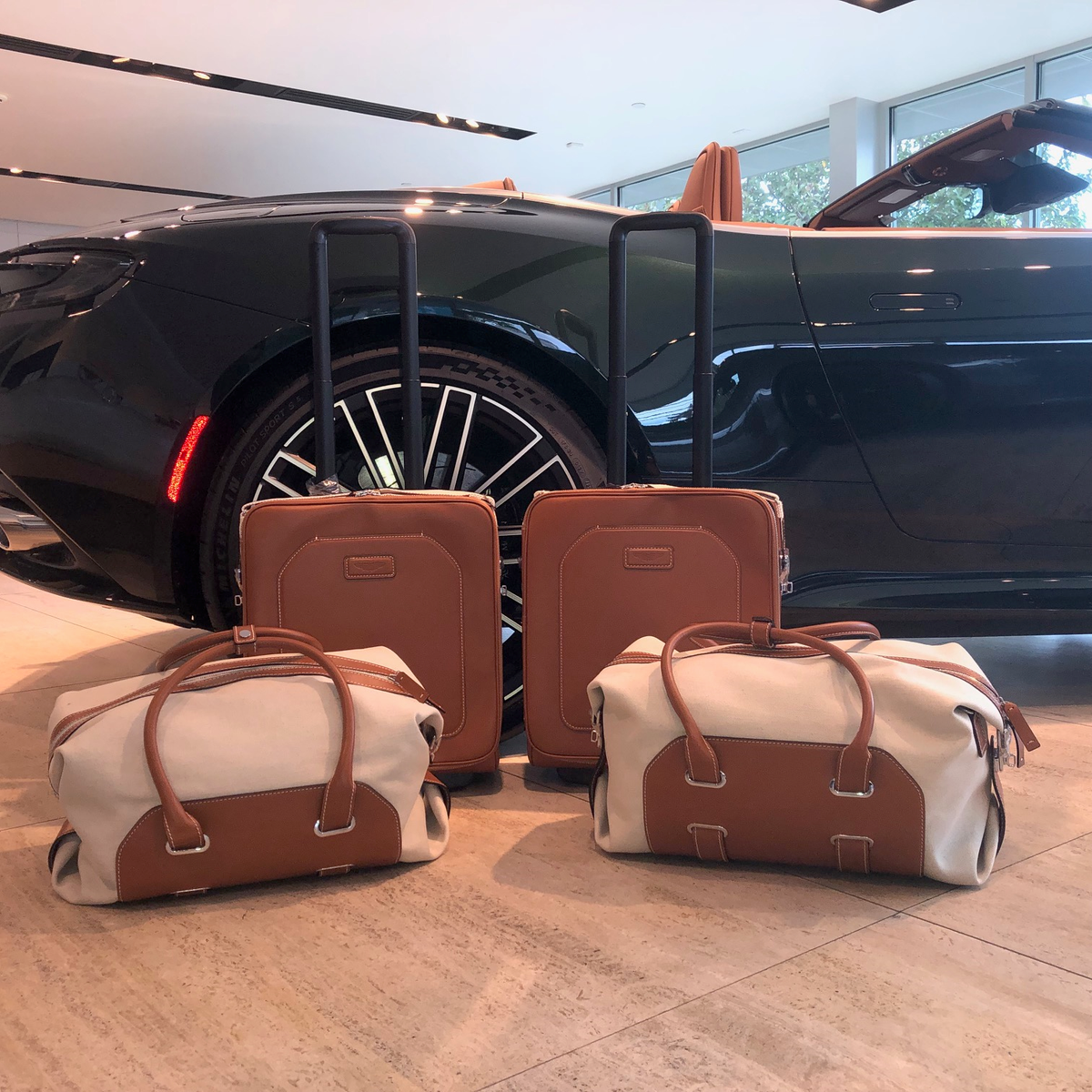 Aston martin luggage set sale