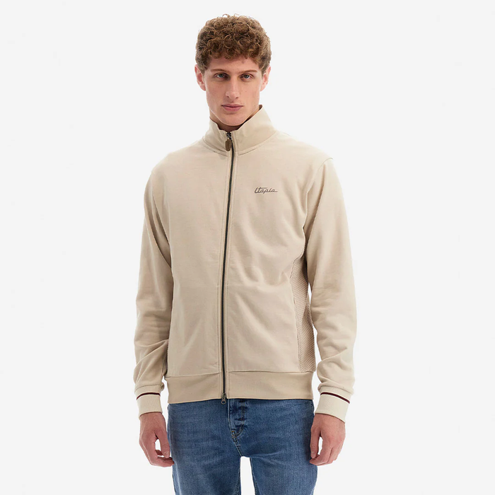 Pagani x Utopia Full Zip Sweatshirt Diagonal Terry