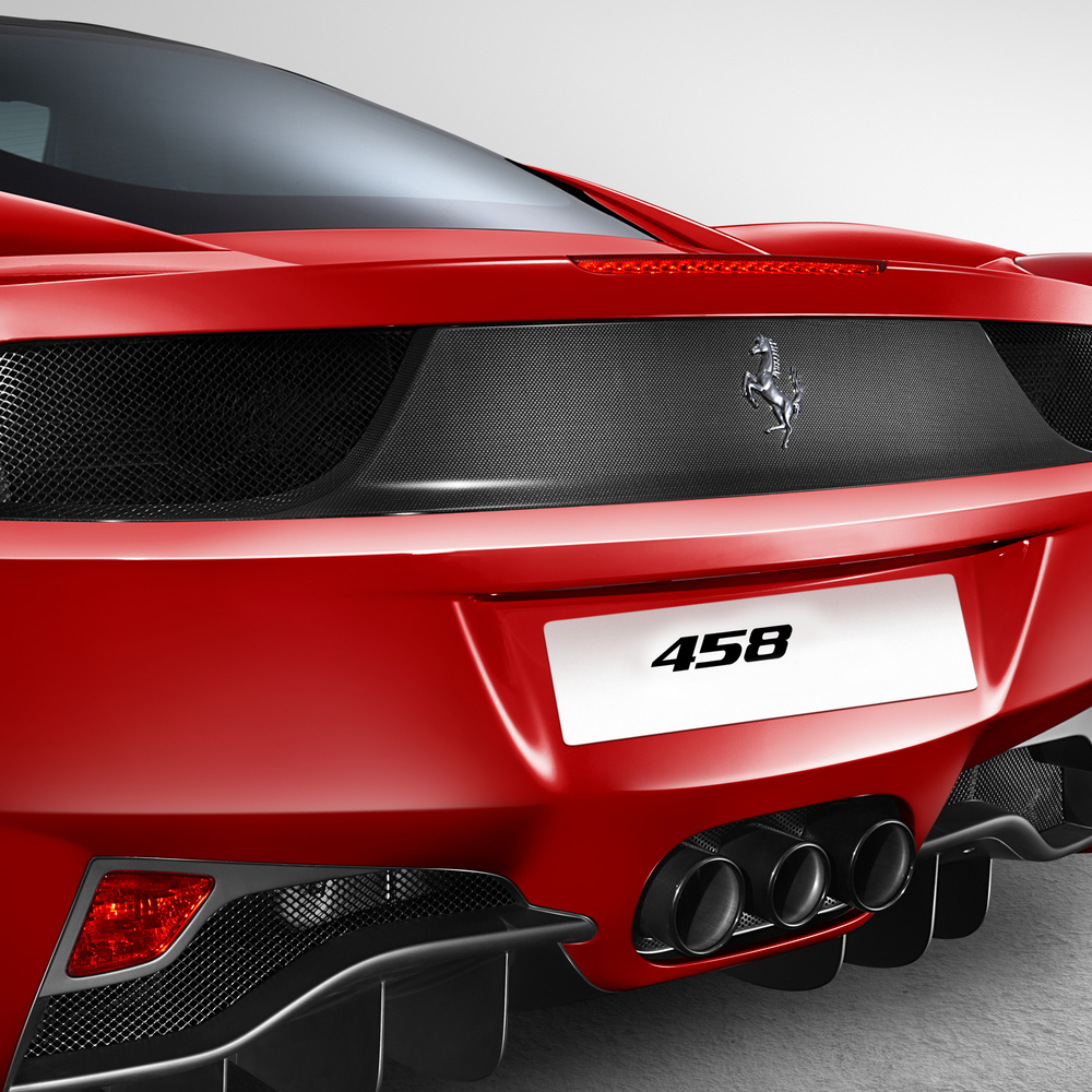 Ferrari 458 Carbon Fiber Rear Bumper Strip — Miller Motorcars Boutique