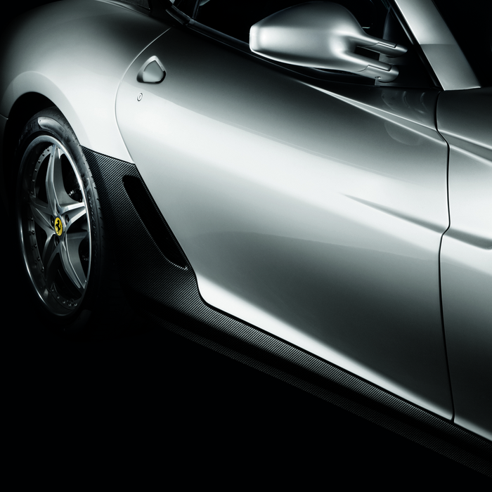 Ferrari 599 GTB/GTO Carbon Fiber Under-Door Kit