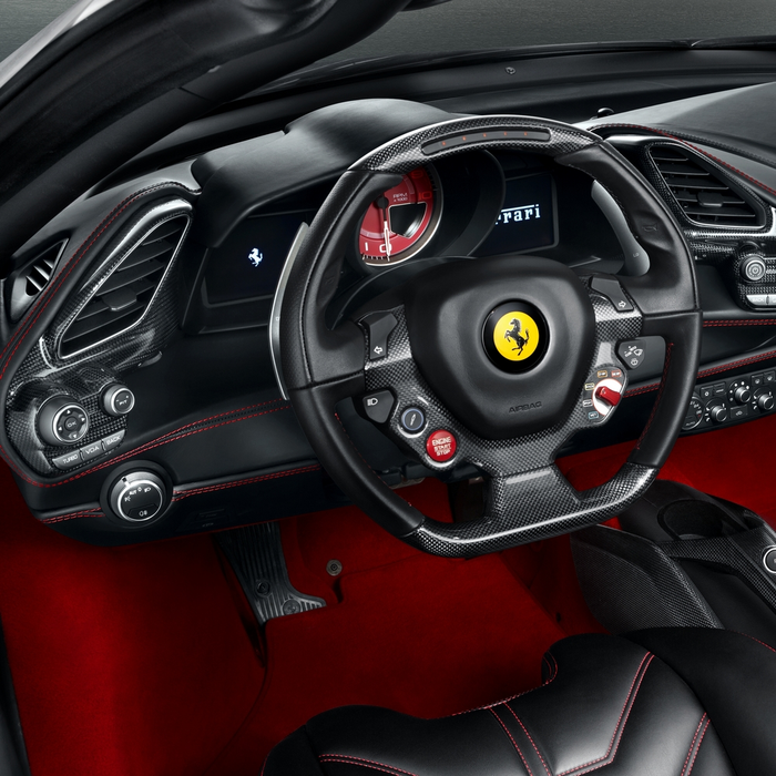 Ferrari 488 Carbon Fiber Dashboard Accents