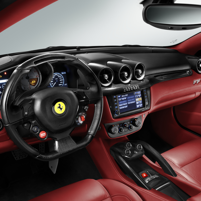 Ferrari FF Carbon Fiber Dashboard Accents