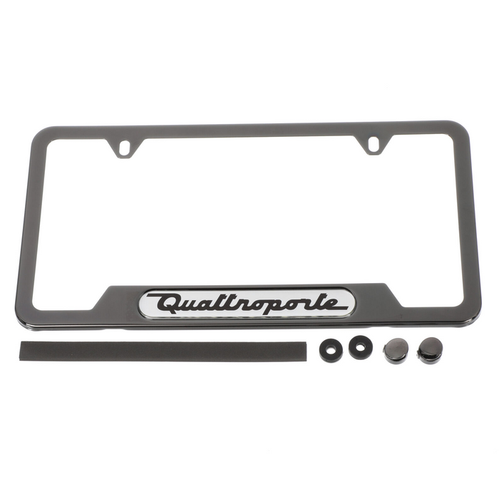 Maserati Quattroporte Black Pearl License Plate Frame