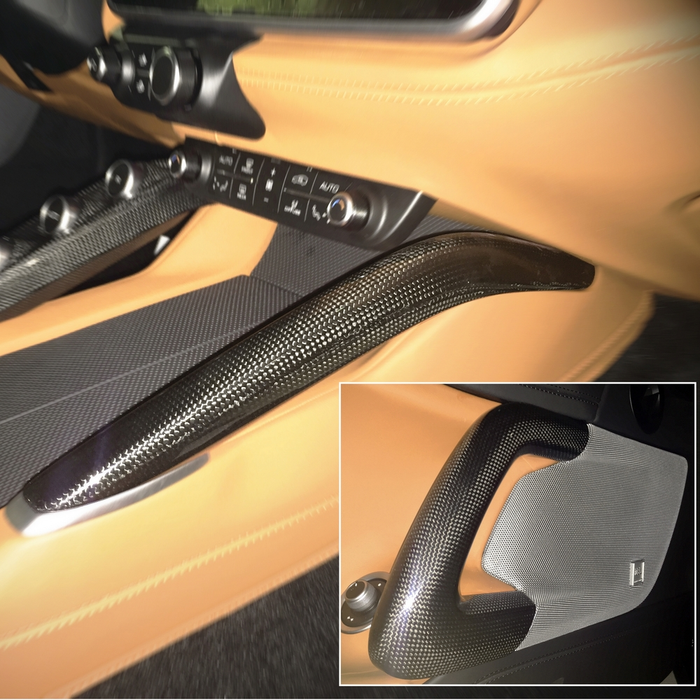 Ferrari GTC4 Lusso Carbon Fiber Internal Door Handle Kit