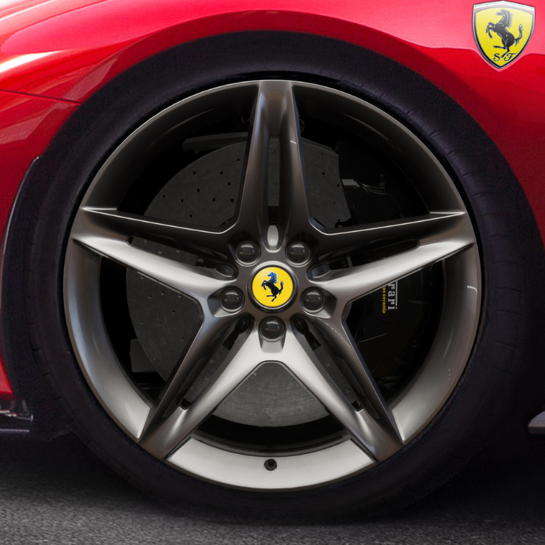 Ferrari SF90 20'' Wheels, Brilliant Silver — Miller Motorcars Boutique Ferrari SF90 20'' Wheels, Brilliant Silver — Miller Motorcars Boutique