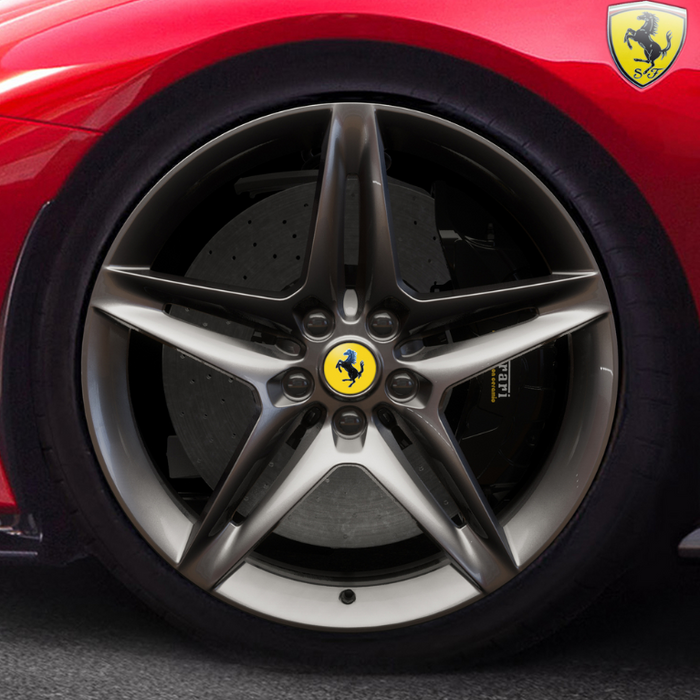 Ferrari SF90 20'' Wheels, Brilliant Silver — Miller Motorcars Boutique Ferrari SF90 20'' Wheels, Brilliant Silver — Miller Motorcars Boutique