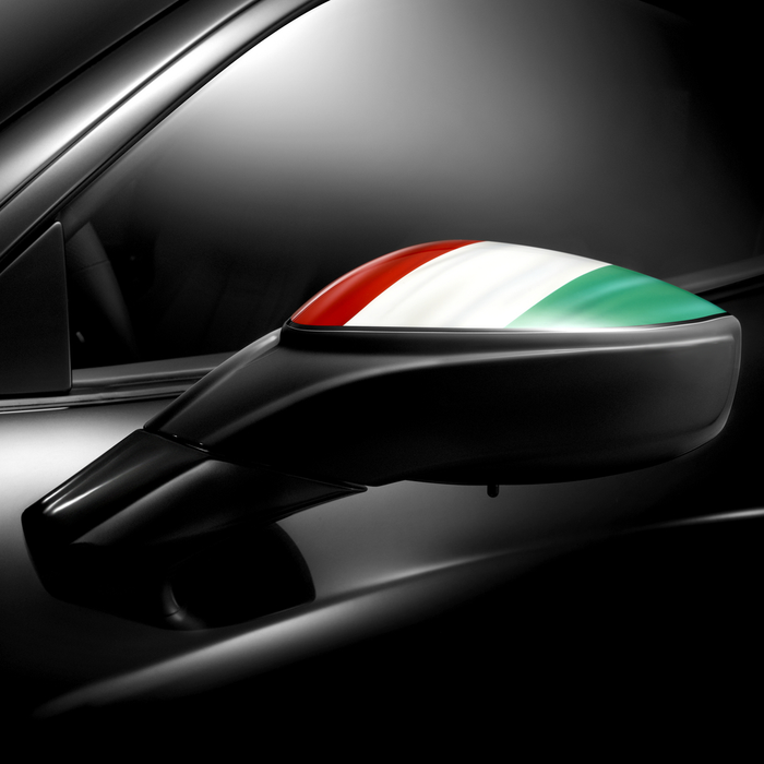 Ferrari 458 Tricolori Side View Mirror Kit — Miller Ferrari 458 Tricolori Side View Mirror Kit — Miller