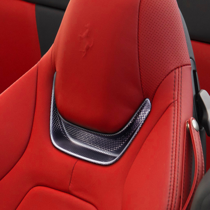 Ferrari Portofino Carbon Fiber Headrest Inserts