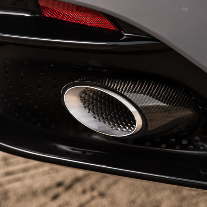 Aston Martin DBX/DB11/DB12 Polished Carbon Fiber Tailpipe Finishers