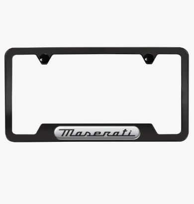 Maserati License Plate Frame — Miller Motorcars Boutique