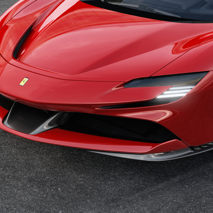 Ferrari SF90 Carbon Fiber Front Aerodynamic Appendages