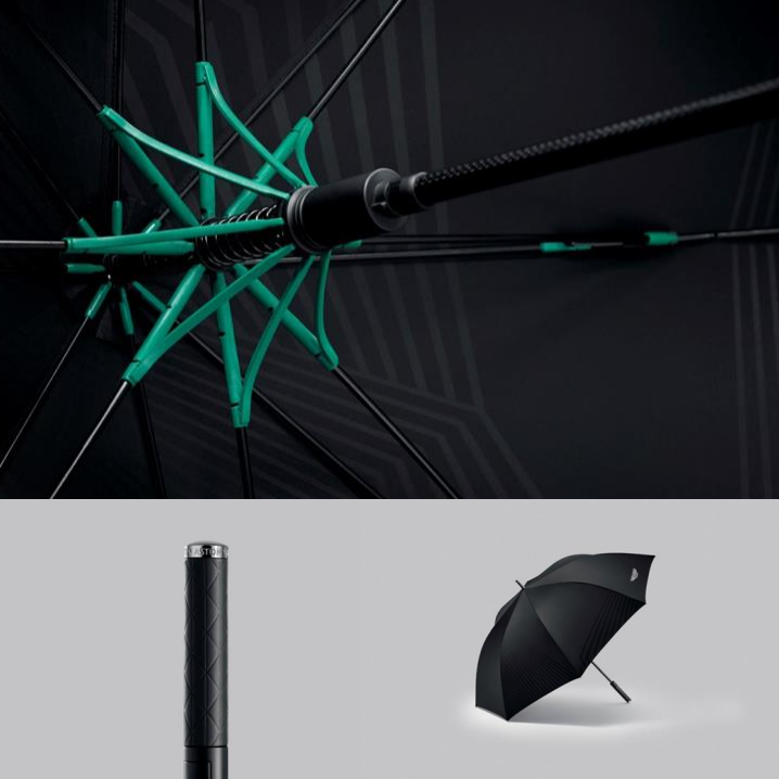 Aston Martin Carbon Fiber Umbrella — Miller Motorcars Boutique