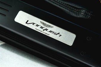 ASTON MARTIN SILL NAME PLATE DB9 PERSONALISED — Miller Motorcars Boutique