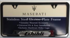 Maserati Ghibli License Plate Frame