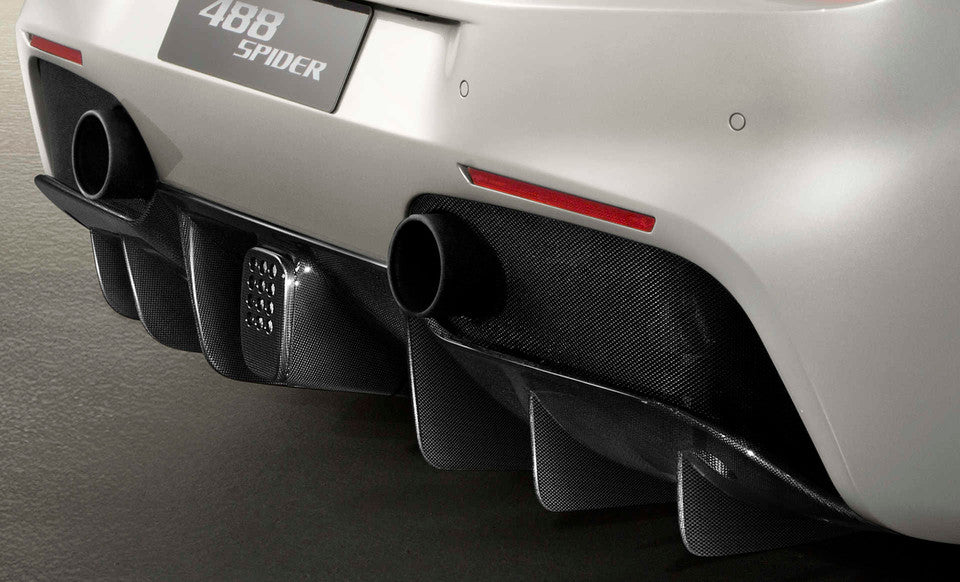 Ferrari 488 Carbon Fiber Rear Fog Light Bezel