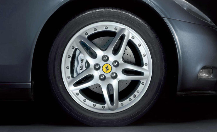 Ferrari 612 Scaglietti 19" Wheels, 612 Composite Five-Spoke Wheels, Silver, Sterling, & Ball Polished