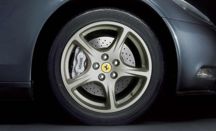 Ferrari 612 Scaglietti 19" Wheels, 612 Composite Five-Spoke Wheels, Silver, Sterling, & Ball Polished