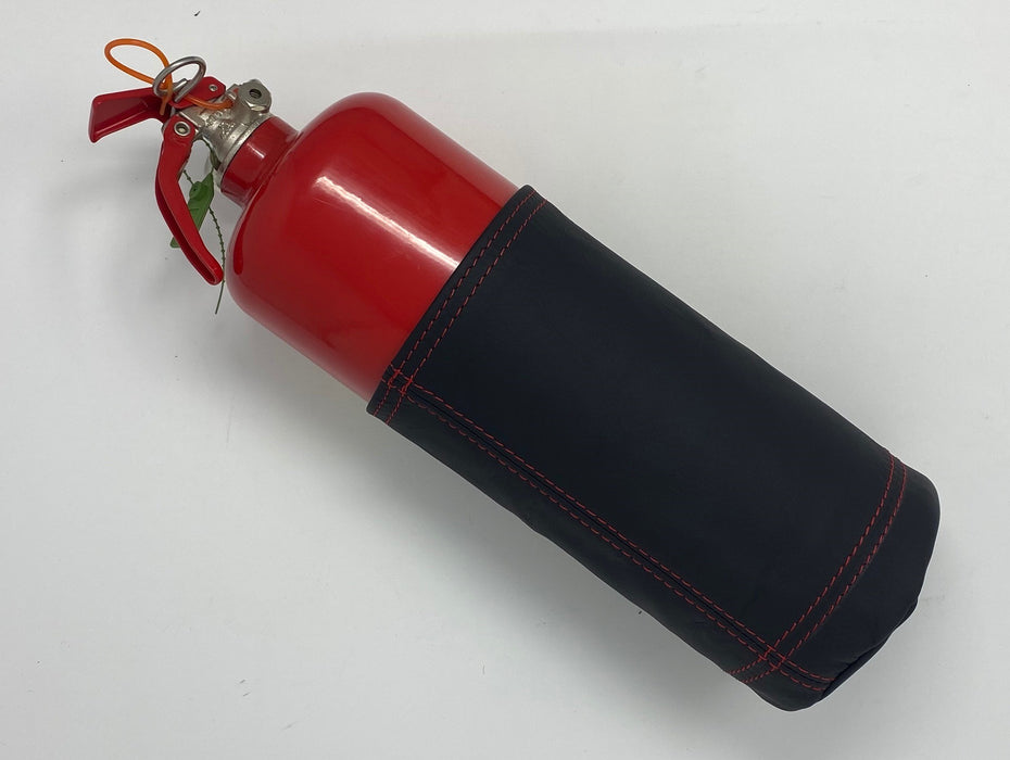 Ferrari Fire Extinguisher Black Leather Bag