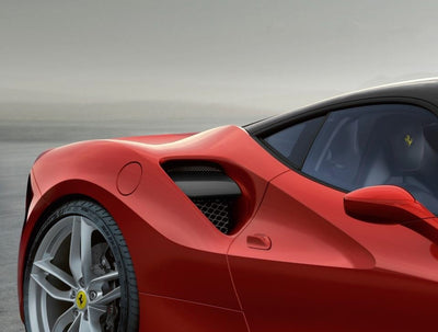 Genuine Ferrari Carbon fiber Air Intake Splitter Set 488 GTB & 488 Spider