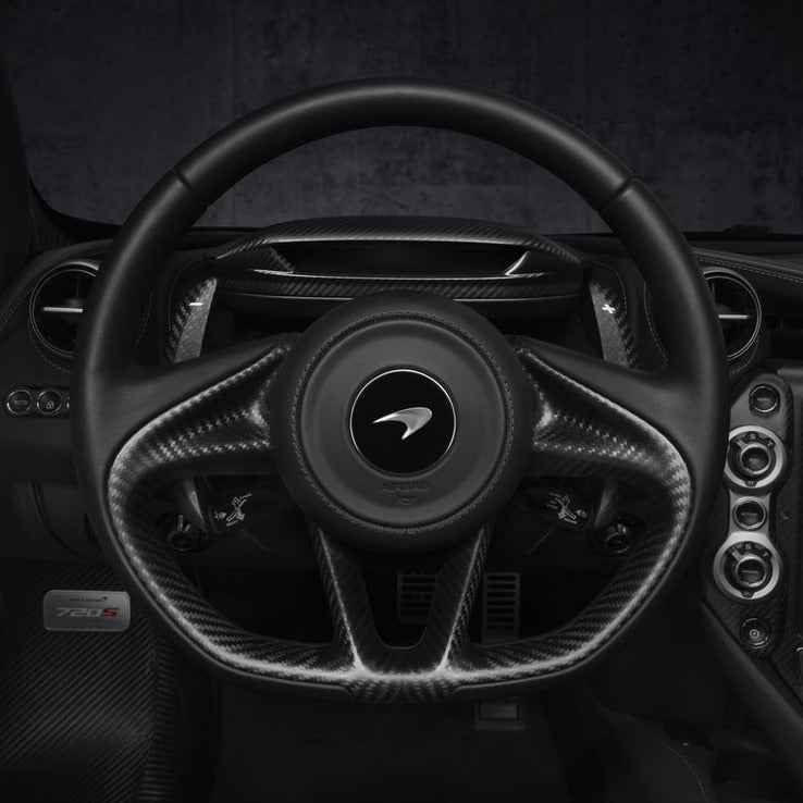 【新品】McLaren 720S 純正シフトパドル McLaren 720S/750S Carbon Fiber Steering Wheel with Extended Shift