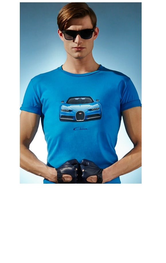 – Blue T-Shirt Motorcars Chiron Boutique Bugatti Miller