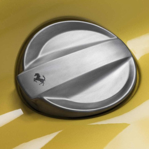 Ferrari F12 TDF Titanium Fuel Filler Flap, Hand-Brushed Finish