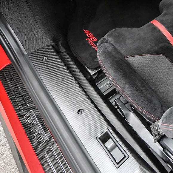 Ferrari 488 Interior in Carbon Fiber, Internal Sill Moulding